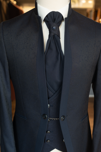 costume-mariage-bleu-nuit-col-officier-jacquard-homme-sweet-tailor