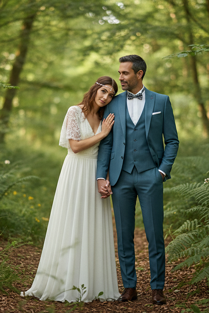 Costume Bleu Canard Simon