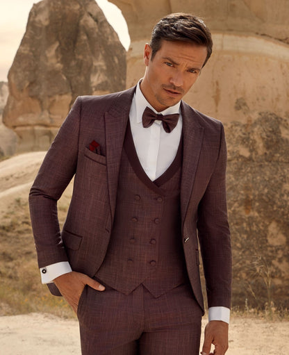 Costume bordeaux ENZO