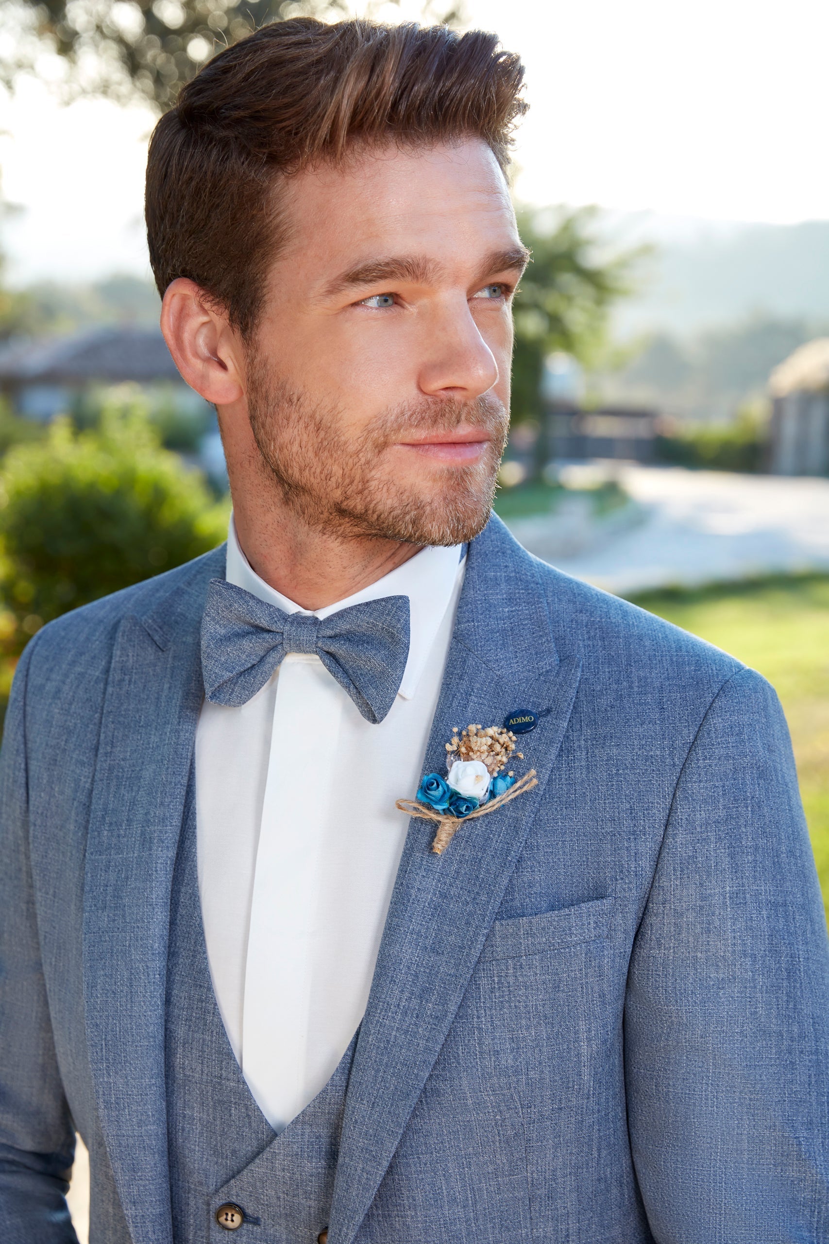 Costume Bleu Ciel Costume De Mariage Sur Mesure Costume Italien