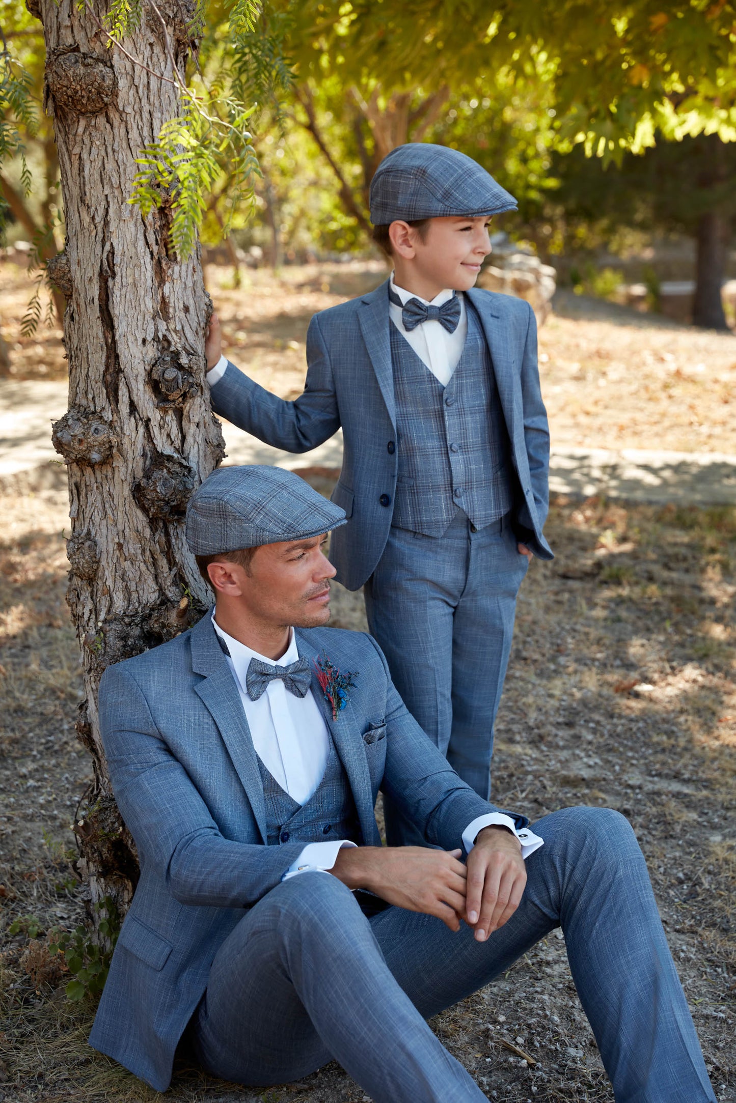 Costume rétro gris AMAURY