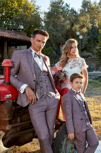 Costume rétro gris AMAURY