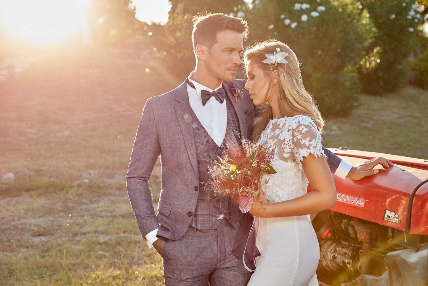 Costume rétro gris AMAURY