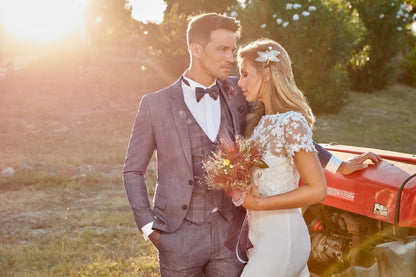 Costume rétro gris AMAURY