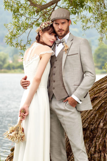 Lin Beige Clair Costume Marie Beige Costume Italien De Mariage